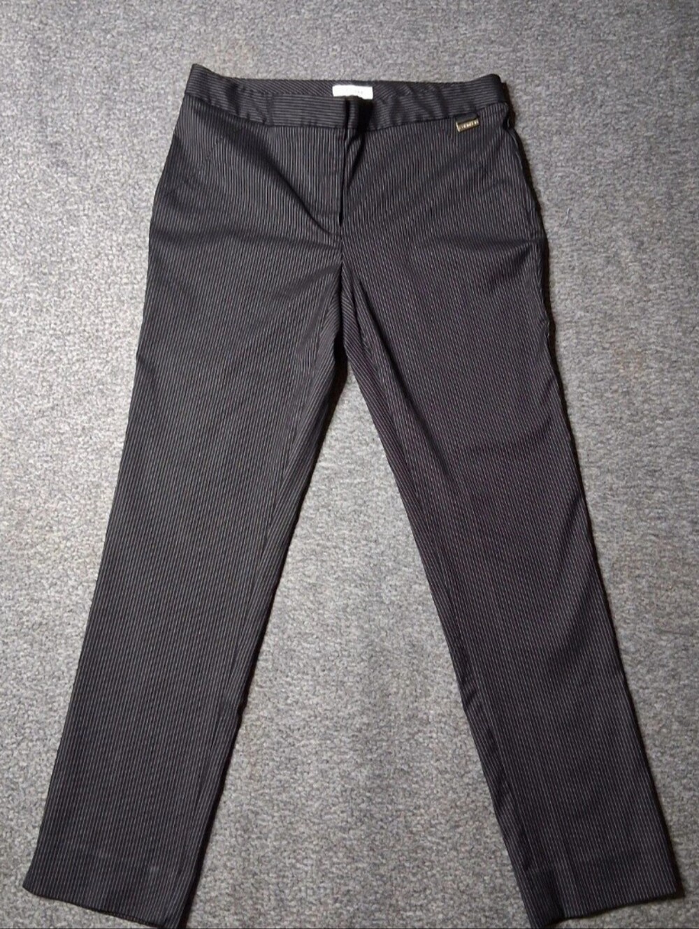 Calvin Klein Pinstripe Workwear Trousers Pants Sz 10